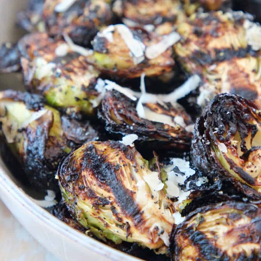 Minute Grilled Brussels Sprouts: Easy Balsamic Glaze
